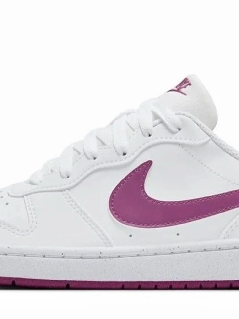 Nike Court Borough Low White & fuchsia  Sneakers